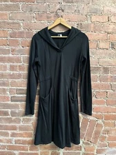 Ibex Women's Knit Dress , Sz Medium, Black 100% Merino Wool