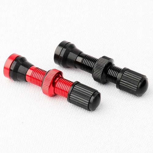 Tiges De Valve Presta Pour Pneu Tubeless Vélo - Longueur 48 Mm, Alliage, Noir - Compatible Tout Vélo