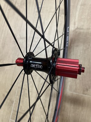 Set coppia ruote bici corsa carbonio Detec U-60 profilo 60mm road