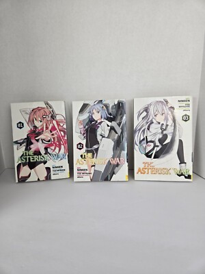 The Asterisk War Vol. 1-3  Set by Yuu Miyazaki - Well Kept, Formal Library Books