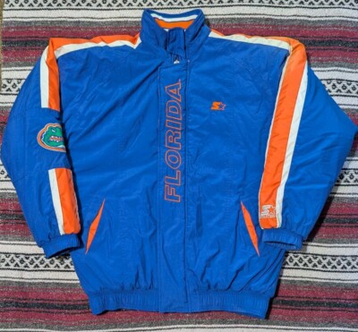 Vintage Florida Gators Football Starter Puffer Jacket Size XL  Zip & Snap 90's