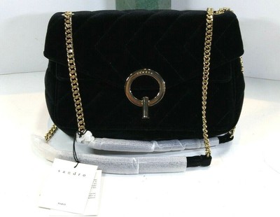 sandro velvet bag