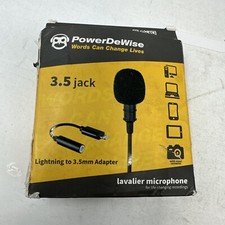 Powerdewise -3.5 Jack/lightning To 3.5 Mm Adapter / Lavalier Microphone