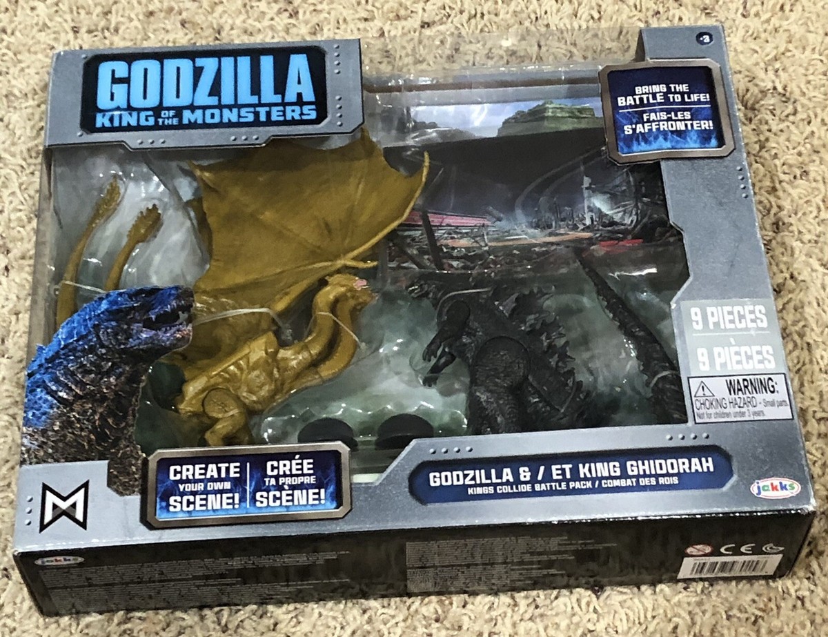 KING GHIDORAH GODZILLA KING OF MONSTERS KING BATTLE PACK SET JAKKS