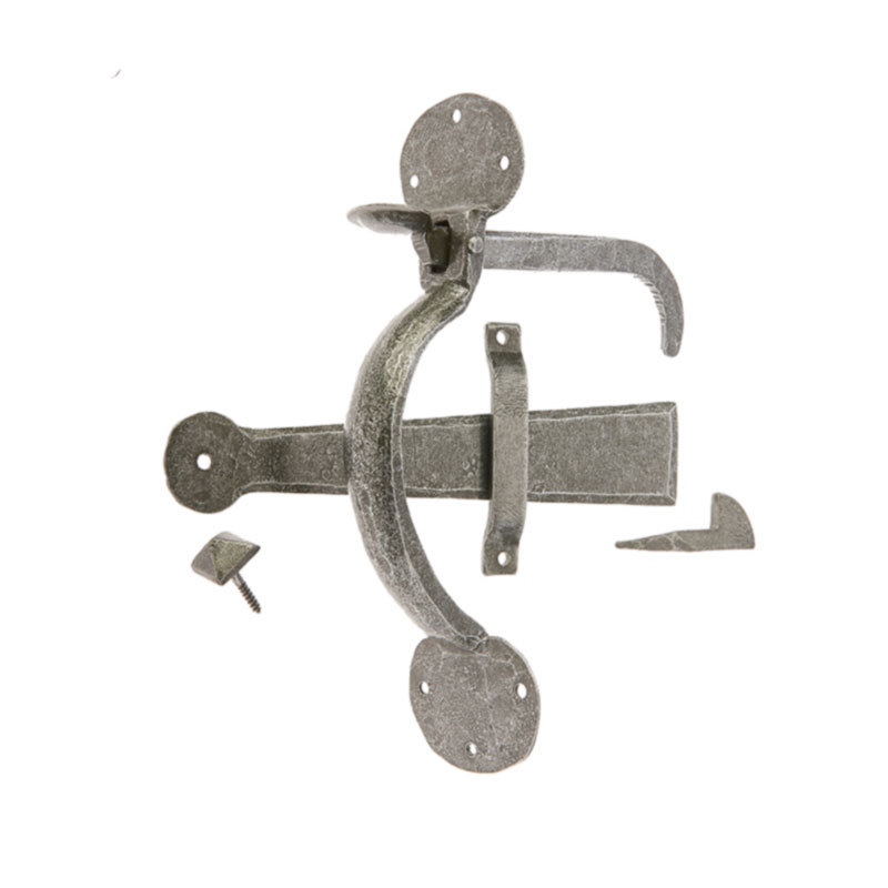 Valley Forge Suffolk Latch Unique Style Handforged Pewter for Doors and Gates