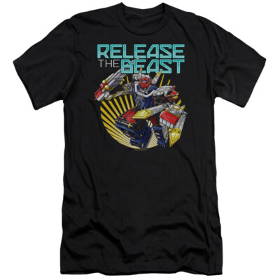 POWER RANGERS BEAST RELEASE Licensed Adult Men's Graphic Tee Shirt SM-6XL