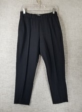 Everlane The Dream Ponte Pant Women's Small Black Pull On Crop Drawstring