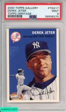 2000 TOPPS GALLERY DEREK JETER #TGH17 TOPPS HERITAGE NEW YORK YANKEES HOF PSA 9