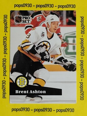 Brent Ashton, Boston Bruins, 1991, Pro Set, #352