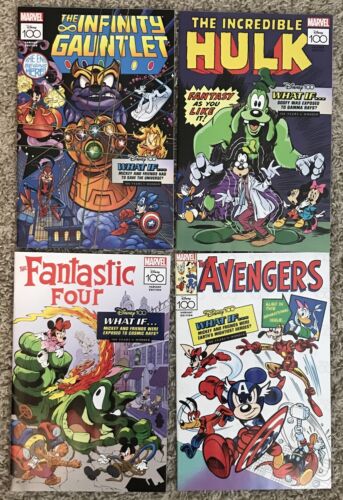 Marvel Disney Variants Infinity Gauntlet, Hulk, Avengers, Fantastic Four, Unread - Picture 1 of 2