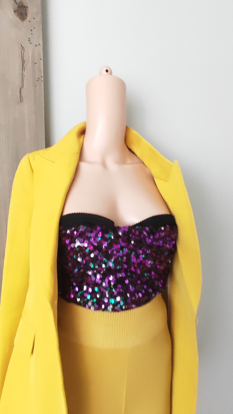DOLCE AND GABBANA sequin Top SZ IT42 RUNWAY image 2