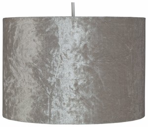 Argos Home Venice Velvet Light Shade Silver Grey Ebay