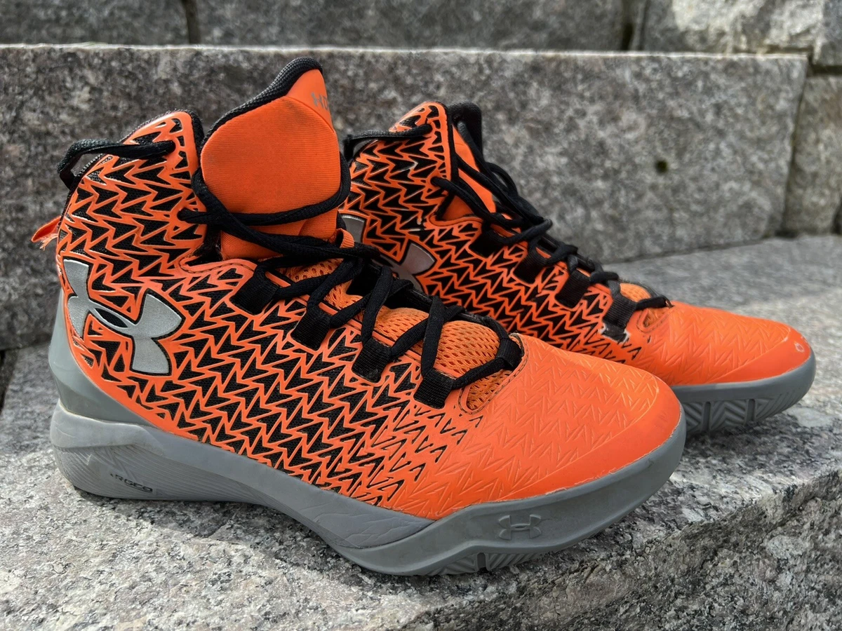 Under Armour Clutchfit Drive 3 Orange Grey Shoes Sneakers Size 5.5