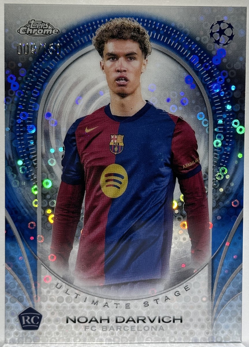 NOAH DARVICH #/150 BLUE ULTIMATE STAGE 2024-25 Topps UCC Chrome 