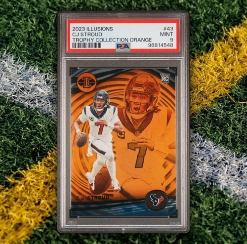 2023 Panin Illusions CJ Stroud Trophy Collection Orange Rookie RC #43 PSA 9 MNT!