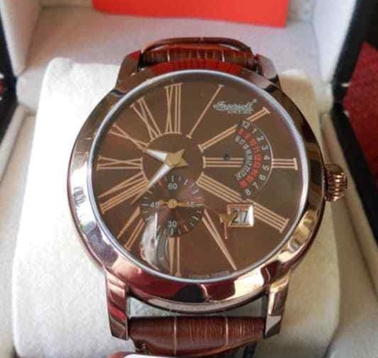 INGERSOLL// IN4001 Biloxi Rose Gold Brown Dial Men's Watch