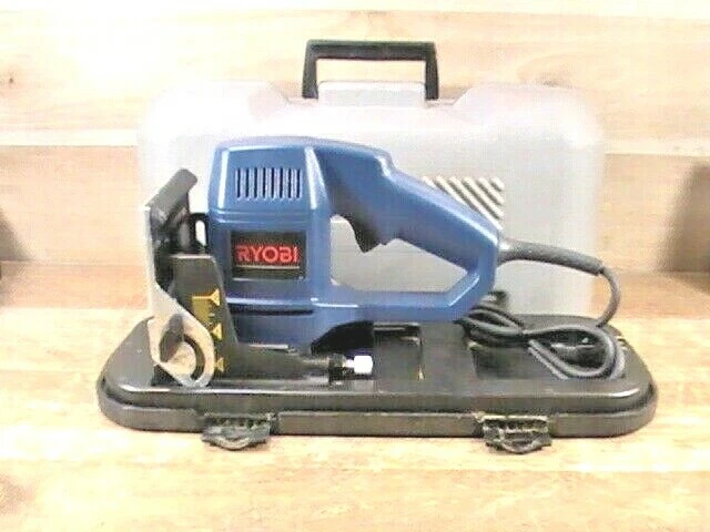 RYOBI JM80 6.A 10 000 Rpm Plate Biscuit Joiner W Case Pre owned