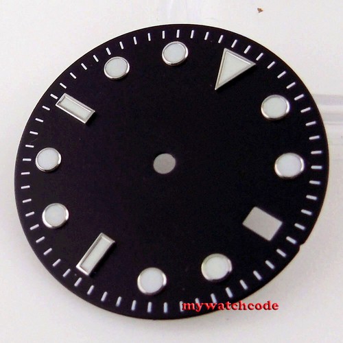 Blue green Luminous 28.5mm Black Green dial Watch Dial for Nh36 NH35 2824 PT5000 - Picture 8 of 18