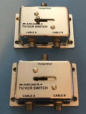 Vintage Archer/Radio Shack TV/VCR Switch. Lot of 2. Never Used.