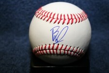 BROCK JONES AUTOGRAPHED BASEBALL TAMPA BAY RAYS