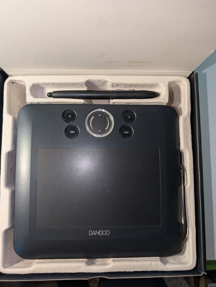BAMBOO FUN CTE450K USB Drawing Tablet with Pen & Mouse, Black | eBay