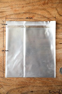 Klare Zellophan OPP Plastiktüte selbstklebend Display abziehen & versiegeln ca.21x19