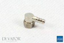 Male Steam Room Shower Elbow for Pipe - 1/2 Inch Connector End Piece Barbed Hose