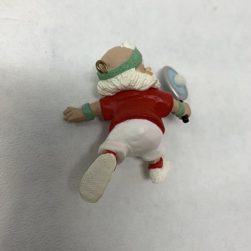 Hallmark Keepsake Ornament Love Santa Claus Tennis 1988 Handcrafted Vintage - Picture 3 of 7