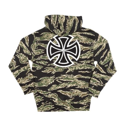 値下げ　Independent Truck Companyパーカー Independent Trucks BAR AND CROSS PULLOVER Skateboard Hoodie TIGER