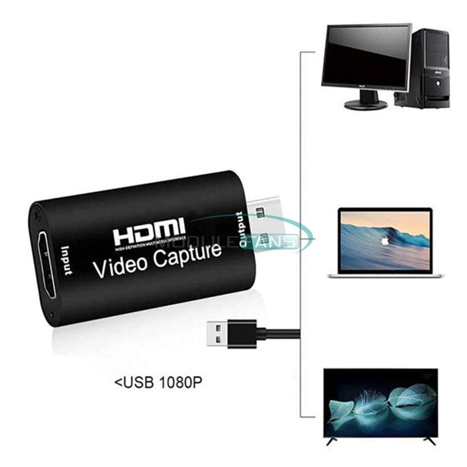 Grabador de tarjetas de captura de video 4K 1080P HD USB 2.0 para juego PS4 transmisión en vivo Foto 3 de 4