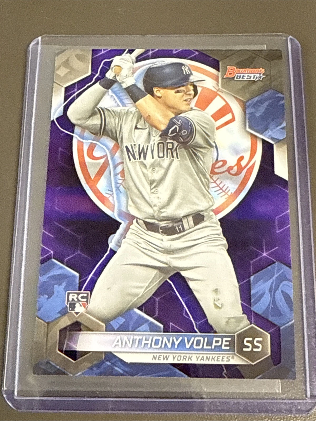 2023 Bowman's Best - Purple Refractor #42 Anthony Volpe /250 (RC) NY Yankees