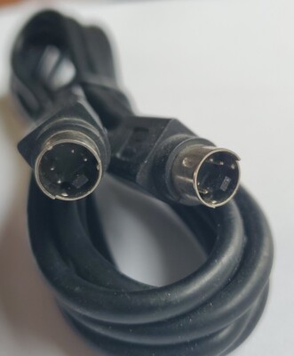 4 Pin Midi Cable For Dish Netork Music Etc 6 Feet Black Connector Cord