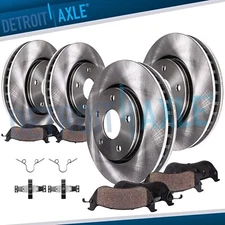 8pc Front Rear Rotors Brake Pads for 2015 - 2018 Mercedes-Benz C300 w/Sport Pkg