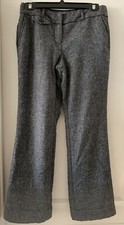 Ann Taylor LOFT Pants Size 4P Gray Wool Tweed EUC