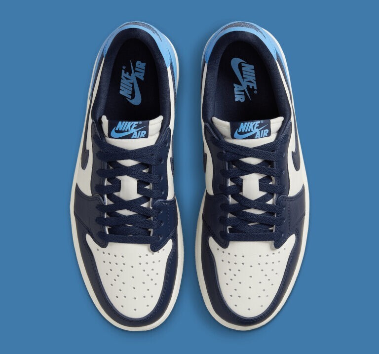 Nike Air Jordan 1 Low OG Shoes Obsidian Blue Sail CZ0790-400 Men's