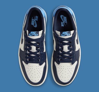 Nike Air Jordan 1 Low OG Shoes Obsidian Blue Sail CZ0790-400 Men's