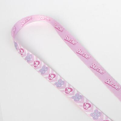 Mattel Barbie Hundeleine – 122 Cm Lang, 3,8 Cm Breit, Polyester, Schnappverschluss, Rosa-weiß, Offizielles Lizenzprodukt