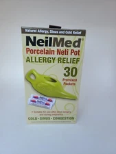 Neilmed Porcelain Neti Pot Sinus Rinse Allergy Relief New Unopened 