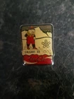 VTG 1988 Coca Cola Calgary Olympic Ski Lapel Pin Pinback FREE COMBINED SHIPPING