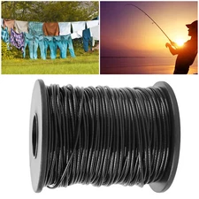 50ft-495ft Black Vinyl Coated Stainless Steel 304 Cable Wire Rope 7x7 for 1/16"