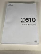 Original Nikon Spanish Language Manual for D610 DSLR Camera