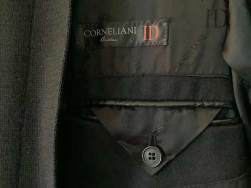 Corneliani ID Fine Virgin Wool Sport Coat Blazer with Zip-Out Chest Panel 46 Reg - Picture 4 of 13