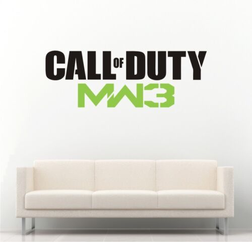 Call of Duty Modern Warfare 3 Style logo PS3 PS4 Xbox Vinyl Wall Decal Sticker - Afbeelding 1 van 2