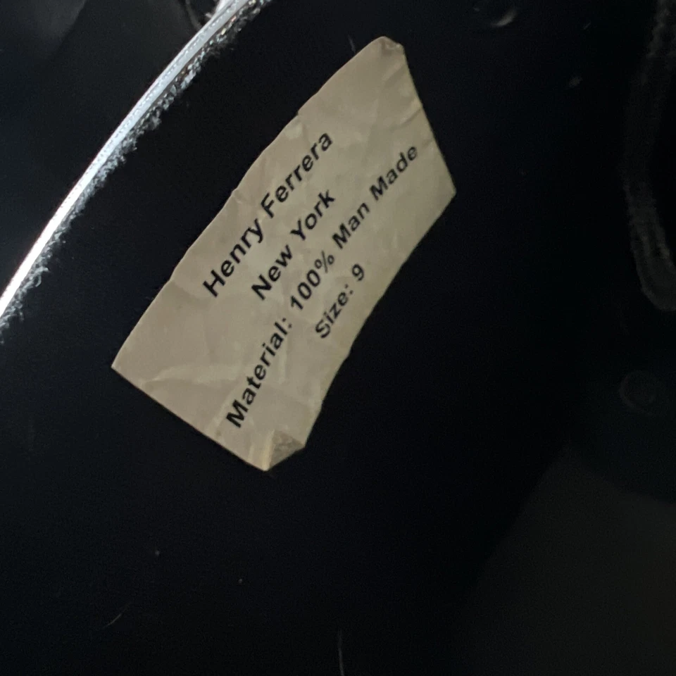 Henry Ferrera Botas de Lluvia Neopreno Negras Cordones Lazos Sobre el Tobillo Lluvia Mujeres Talla 9 Foto 4 de 4