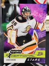 2021-22 UD Synergy Exceptional Stars #ES-JG John Gibson /899 - Anaheim Ducks