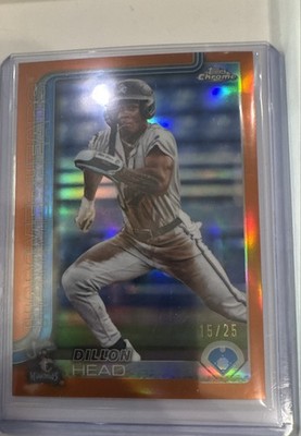 2025 Topps Pro Debut - Chrome Dillon Head #PDC-140 Orange Refractor /25 (RC)