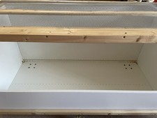 Homemade Wooden Hamster Cage Enclosure with Mesh Lid Panels with Perspex Screen