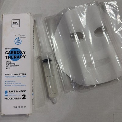 Name Skin Care Korean Carboxy CO2 Therapy Face & Neck Mask Set of 2 - Hydrati...
