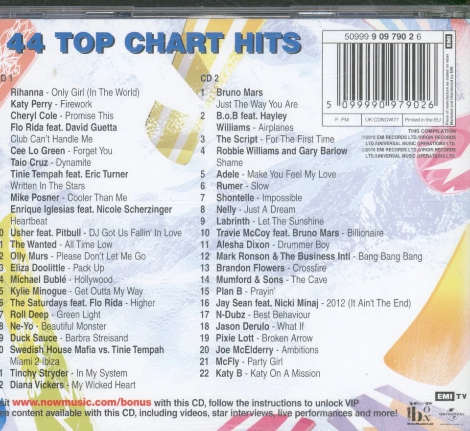 Verschiedene Künstler Now That's What I Call Music 77 Doppel-CD Europa EMI 2010 - Bild 2 von 4