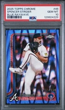 2025 Topps Chrome - Spencer Strider #46 RayWave Refractor